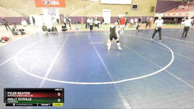 155 lbs Cons. Round 3 - Tyler Richter, Wasatch Wrestling Club vs Molly Scoville, Tennessee