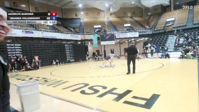 103 lbs 1st Place Match - Brianna Vollendroff, Chadron State vs Jackelyn Sanchez, Schreiner University