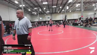 132 lbs Cons. Semi - Joel Loza, Canyon Spring High School vs Toby Pulley, Rough House