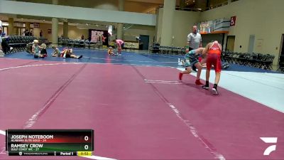 110 lbs Semis & 3rd Wb (16 Team) - Joseph Noteboom, Alabama Elite Gold vs Ramsey Crow, Gulf Coast WC