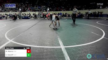 52 lbs Semifinal - Madden Moore, Keystone Kids Wrestling Club vs Gunnar Ratcliff, Tuttle Wrestling