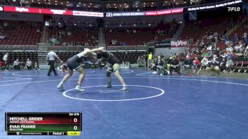3A-215 lbs Cons. Round 5 - Evan Franke, Muscatine vs Mitchell Grider, Ankeny Centennial