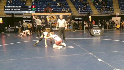 110 lbs Quarterfinal - Jameson Shawver, Penns Valley vs Ethan Thompson, Southmoreland