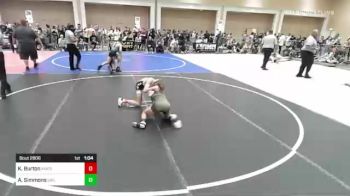 106 lbs Round Of 16 - Kolter Burton, American Falls WC vs Aiden Simmons, Driller WC