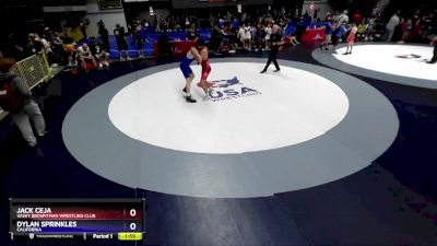 165 lbs Cons. Round 1 - Jack Ceja, Vasky BrosPitman Wrestling Club vs Dylan Sprinkles, California