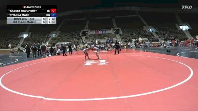131 lbs 1st Place Match - Kassey Daugherty, Presbyterian vs Tiyanna Mack, Life University