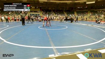 119 lbs Quarterfinal - Austin Thatcher, Wagoner Takedown Club vs Kaleb Proctor, Henryetta Knights Wrestling Club