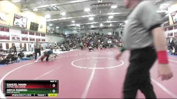 165 lbs 5th Place Match - Samuel Mann, Casteel High School vs Mitch Parrish, Poston Butte