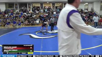 122 lbs Quarterfinal - Braylen Corley, St James vs Braylon Hanby, Stanhope Elmore