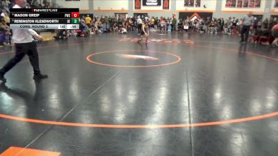 78 lbs Cons. Round 3 - Mason Greif, Panther Wrestling Club vs Remington Klendworth, DC Elite