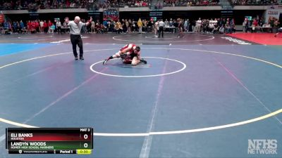 130 lbs Cons. Round 3 - Landyn Woods, Homer High School Mariners vs Eli Banks, Houston