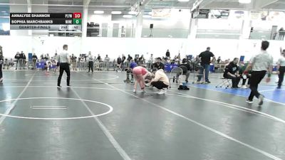 105 lbs Quarterfinal - Emry Nesbitt, Maine Hammahs vs Sydney Daxberger, Falcons WC