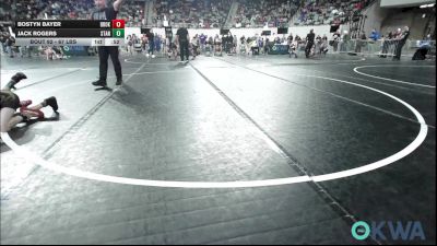 67 lbs Consi Of 4 - Bostyn Bayer, Broken Arrow Wrestling Club vs Jack Rogers, Standfast