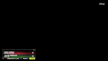 125 lbs 1st Place Match - Josh Noble, Roanoke College vs Jacob Kresicki, York (PA)