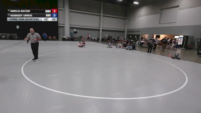 125 lbs Cons. Sub-quarters - Kennedy Unrue, Bad Karma Wrestling Club vs Amelia Bacon, Mile High Wrestling Club