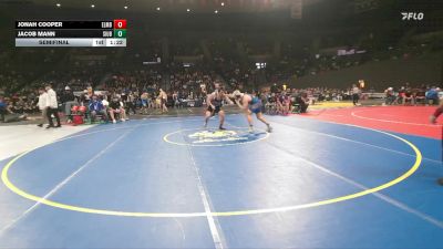 3A Boys 215 lbs Semifinal - Jonah Cooper, Elmira Boys vs Jacob Mann, Siuslaw / Mapleton Boys