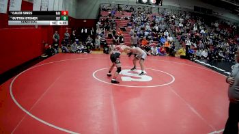 160 lbs Semifinal - Caleb Sines, Meyersdale Area Hs vs Sutton Stoner, Butler