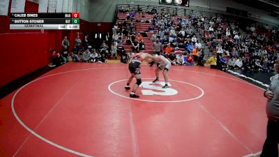 160 lbs Semifinal - Caleb Sines, Meyersdale Area Hs vs Sutton Stoner, Butler