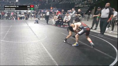 85 lbs Semifinal - Brad Christie Jr., Apex vs Mason Dunn, Tiger Claws Wrestling Club