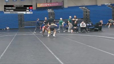124 lbs Semifinal - Juliana Diaz, Delaware State vs Cali Leng, Iowa