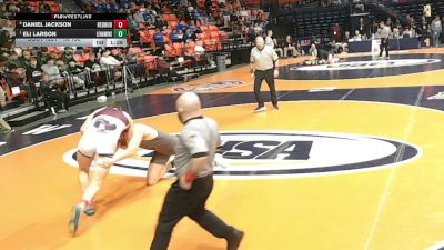 1A 190 lbs Quarterfinal - Eli Larson, Lena (L.-Winslow) vs Daniel Jackson, Red Bud