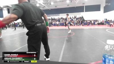 150 lbs Quarterfinal - Daniel Rundle, Ventura High School vs Keegan Daugherty, Yucaipa Thunder Wrestling Club