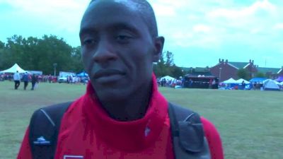 Kennedy Kithuka says his goal today was "to just push myself" and no one went with him at the Oklahoma Cowboy Jamboree