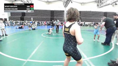 72 lbs Rr Rnd 9 - Wyatt Bullock, South Side K3 vs Colton Collins, Wrecking Crew Wrestling Academy