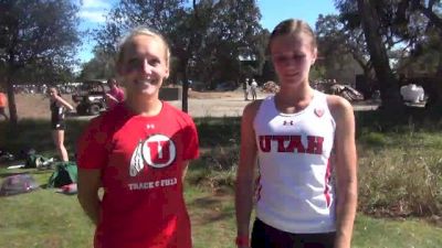 Utah's Rebekah Winterton and Susannah Hurst, 3rd and 4th, lead the utes at 2013