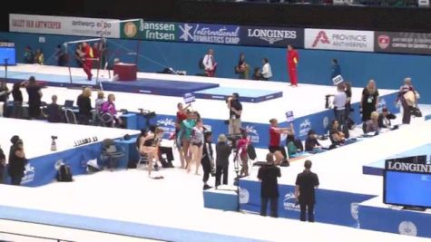 USA (Simone Biles) - PT FX touch warmup