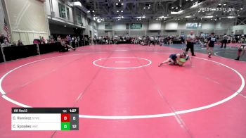 90 lbs Rr Rnd 2 - Christian Ramirez, Shore Thing WC vs Cooper Spoales, Headhunters WC