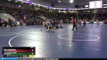 120 lbs Quarterfinal - Lila Walding, Sergeant Bluff-Luton vs Kadence Pape, Mfl MarMac