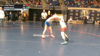 96 lbs Pigtails - Tyson Trufley, Sharpsville vs Carter McCoy, Portage