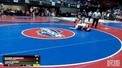 4A-138 lbs Champ. Round 1 - Logan Ramsey, West Laurens vs Kleiner Rodriguez, Westover School