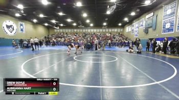 110 lbs Champ. Round 2 - Aubrianna Hart, Highland vs Drew Doyle, Liberty (Bakersfield)