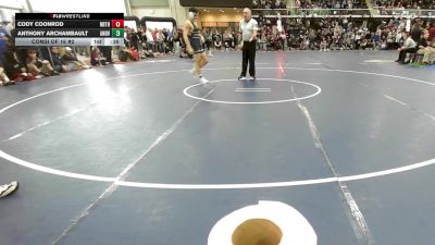 165 lbs Consi Of 16 #2 - Cody Coonrod, Northbridge vs Anthony Archambault, Andover