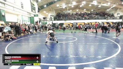 80 lbs Cons. Round 4 - Mason Emerson, Meridian vs Ryker Beeson, Lake Hazel