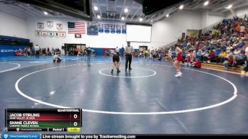 105 lbs Quarterfinal - Jacob Stirling, Sage Valley Jr High vs Shane Cleven, Laramie Middle School