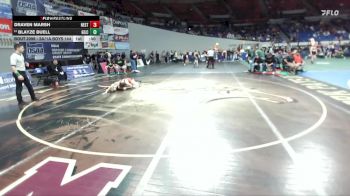 2A/1A Boys 144 Cons. Round 2 - Blayze Buell, Gilchrist Boys vs Draven Marsh, Nestucca Boys