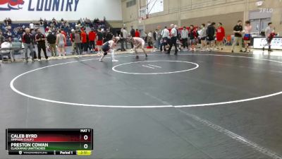 165 lbs Cons. Round 1 - Caleb Byrd, Simpson (Calif.) vs Preston Cowan, Clackamas Unattached