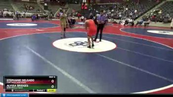 132 lbs 5th Place Match - Stephanie Delgado, Fort Smith Northside vs Alyssa Bridges, Bentonville West