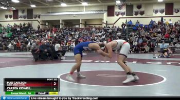 138 lbs Round 2 - Max Carlson, Clear Creek-Amana vs Carson Kidwell, Solon
