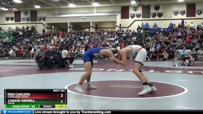 138 lbs Round 2 - Max Carlson, Clear Creek-Amana vs Carson Kidwell, Solon