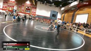 90 lbs Cons. Round 4 - Sam Franks, Shoshoni Junior High School vs Collin Thompson, Riverton Middle School