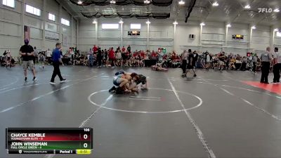 106 lbs Round 2 (6 Team) - Chayce Kemble, Youngstown Elite vs John Winseman, Full Circle Green