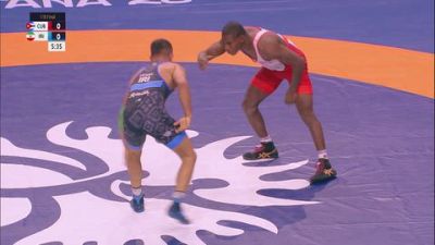 74 kg 1/8 Final - Geannis Garzon Tamayo, Cuba vs Amirmohammad Babak Yazdanicherati, Iran