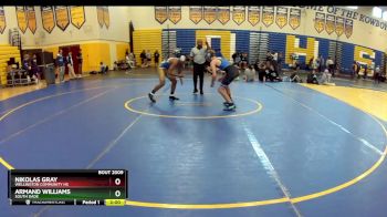 132 Blue Quarterfinal - Armand Williams, South Dade vs Nikolas Gray, Wellington Community Hs