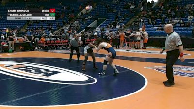 140 lbs Semifinal - Isabella Miller, Oak Park (O.P.-River Forest) vs Sasha Johnson, Antioch