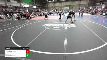 184 lbs Rr Rnd 3 - James Collyer, Warrior vs Sam Westra, Bear Creek Jr. WC