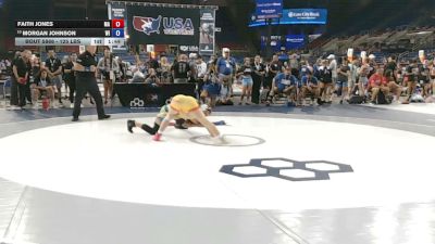 125 lbs Champ. Rd Of 32 - Faith Jones, Massachusetts vs Morgan Johnson, Wisconsin